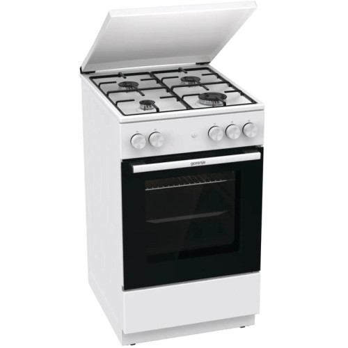 Плита Газовая Gorenje GG5A14WJ белый (металлическая крышка) реш.сталь Плита Газовая Gorenje GG5A14WJ белый (металлическая крышка) реш.сталь