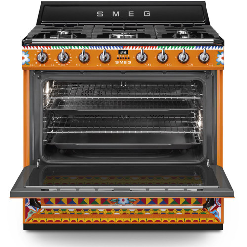 Варочные центры SMEG/ Sicily is My Love, Отдельностоящий варочный центр, D&G, разноцветный