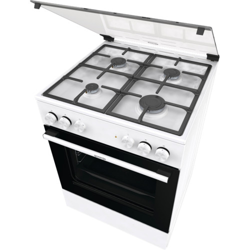 Тип плиты: комбинированная, Тип варочной поверхности: газовая, Цвет: белый, Гриль: Есть, Ширина, см: 60