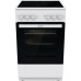 Плита Gorenje/ Плита Gorenje, полезный объем 63 л, эргономичные переключатели, эмаль SilverMatte, очистка паром, индикатор остаточного тепла для каждой конфорки, дверца CompactDoor 2 стекла + 1 термослой, стеклокерамическая варочная панель, цвет белый