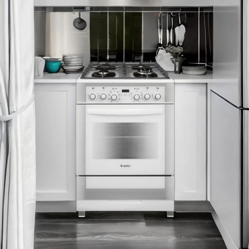 Плита Комбинированная Gefest ПГЭ 6502-03 0242 белый (без крышки) реш.чугун