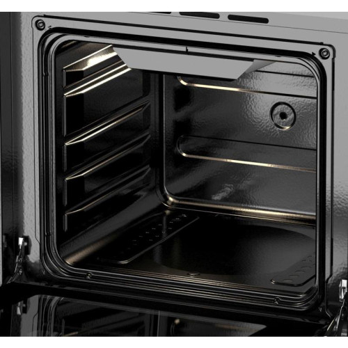 Плита Комбинированная Darina 1D КM 141 308 W белый/черный (стеклянная крышка) реш.сталь