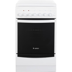 Плита Комбинированная Gefest ПГЭ 5102-03 0023 белый (металлическая крышка) реш.чугун