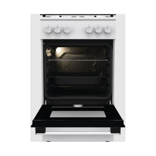 Плита Газовая Gorenje GG5A10WH белый (стеклянная крышка) реш.сталь Плита Газовая Gorenje GG5A10WH белый (стеклянная крышка) реш.сталь