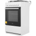 Газовая плита Midea, отдельностоящая, газовая варочная панель, 4 конфорки, автоподжиг, газконтроль, механический таймер (50 мин), объем дух. шкафа 59 л, цвет белый