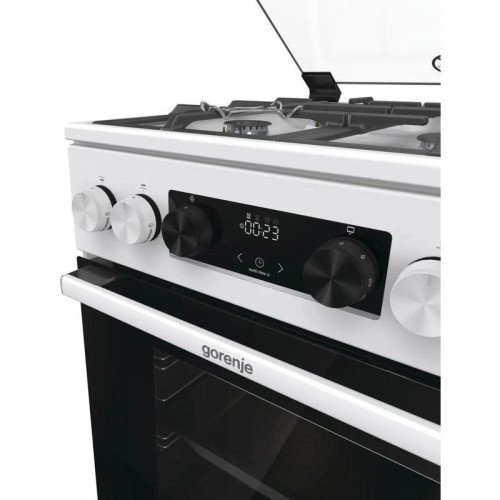 Плита Газовая Gorenje GGI5C22WF белый (стеклянная крышка) реш.чугун