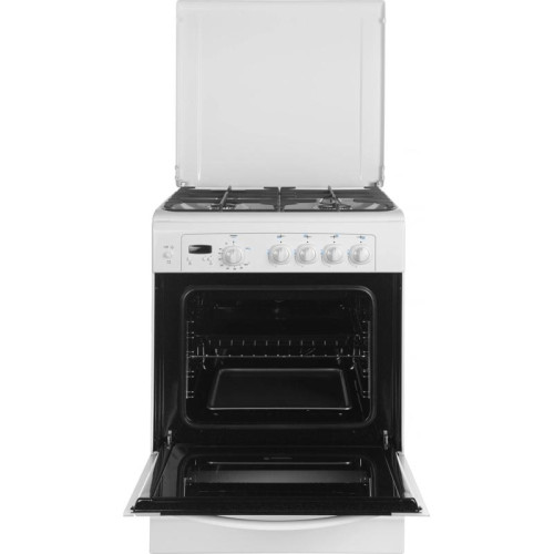 Плита Газовая Gefest 6100-03 белый (металлическая крышка) реш.чугун