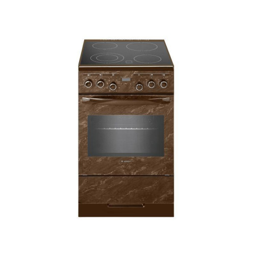 Плита Электрическая Gefest ЭП Н Д 5560-03 0054 коричневый/мрамор стеклокерамика (без крышки)