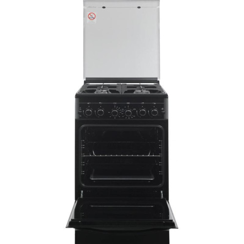 Плита Газовая Gefest ПГ 5300-02 0046 черный (стеклянная крышка) реш.чугун