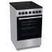 Электрическая плита Gorenje/ Электрическая плита, ширина 50 см,варочная поверхность стеклокерамическая,гриль,эмаль SilverMatte,паровая очистка,конвектор,индикация остаточного тепла, цвет серый