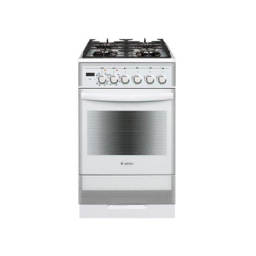 Плита Комбинированная Gefest ПГЭ 5502-03 0042 белый (без крышки) реш.чугун