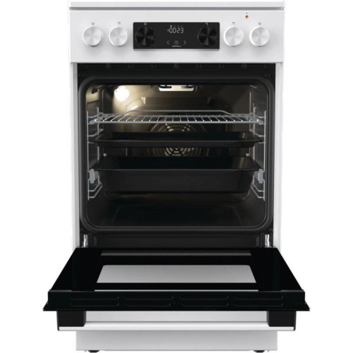 Плита Электрическая Gorenje GEC5C42WG белый стеклокерамика (без крышки)