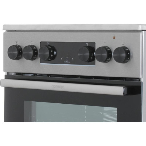 Плита Электрическая Gorenje GEC5C40XAOT серый стеклокерамика (без крышки)