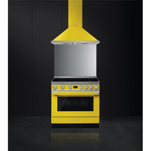 Варочные центры SMEG/ Portofino, Отдельностоящий варочный центр, 90*60 см, желтый
