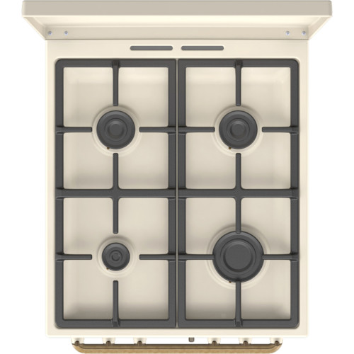 Тип плиты: комбинированная, Тип варочной поверхности: газовая, Цвет: бежевый, Гриль: Есть, Ширина, см: 50