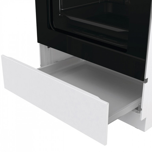 Газовая плита Gorenje, автоматический электроподжиг варочной поверхности и духовки, чугунные решетки, цвет белый