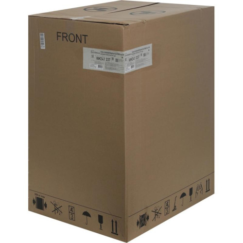 Плита Комбинированная Darina 1D KM 241 337 W белый/черный (стеклянная крышка) реш.сталь