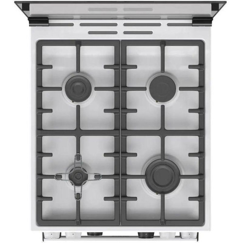 Плита Газовая Gorenje GGI5C23WF белый (стеклянная крышка) реш.чугун Плита Газовая Gorenje GGI5C23WF белый (стеклянная крышка) реш.чугун