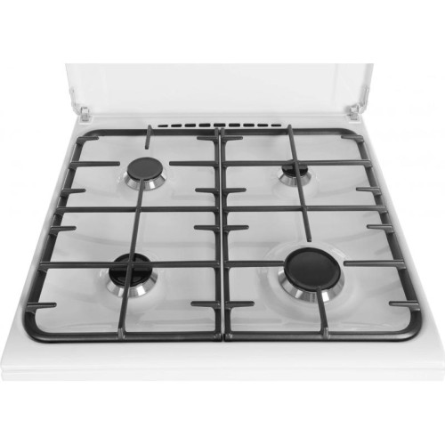 Плита Газовая Gefest 6100-03 белый (металлическая крышка) реш.чугун