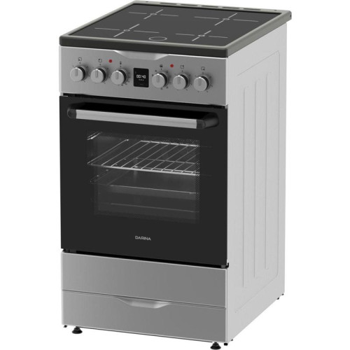 Плита Электрическая Darina PLS ECI 241 616 1S серебристый/черный стеклокерамика (без крышки)