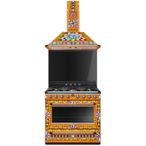 Варочные центры SMEG/ Sicily is My Love, Отдельностоящий варочный центр, D&G, разноцветный