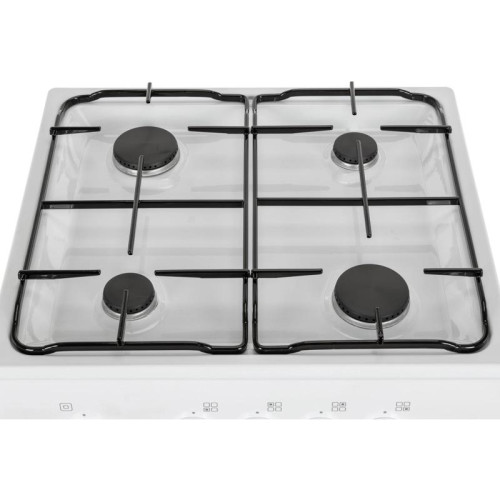 Плита Газовая Darina S GM 441 001 W белый/черный реш.сталь