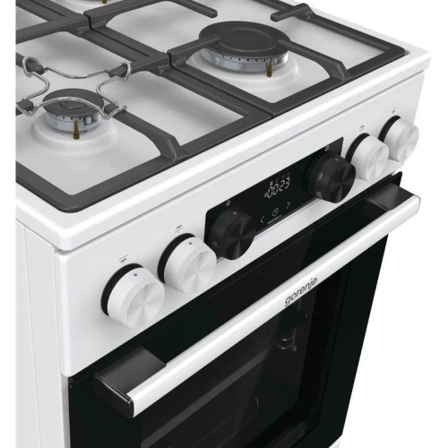 Плита Газовая Gorenje GGI5C22WF белый (стеклянная крышка) реш.чугун