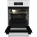 Плита Gorenje/ Плита Gorenje, полезный объем 70 л, эргономичные переключатели, сенсорный программатор IconLED, эмаль SilverMatte, очистка паром, индикатор остаточного тепла для каждой конфорки, телескопические направляющие на 2-х уровнях, дверца CompactDo