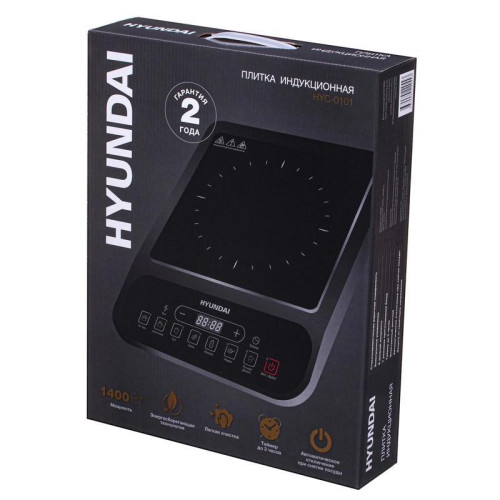 Плита Индукционная Hyundai HYC-0101 черный стеклокерамика (настольная)