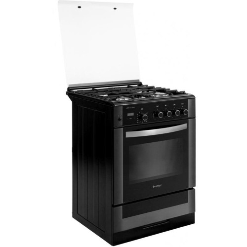 Плита Газовая Gefest ПГ 6300-03 0046 черный (стеклянная крышка) реш.чугун