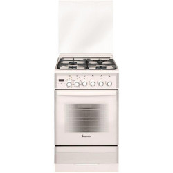 Плита Газовая Gefest ПГЭ 5302-04 0267 кремовый (стеклянная крышка) реш.чугун