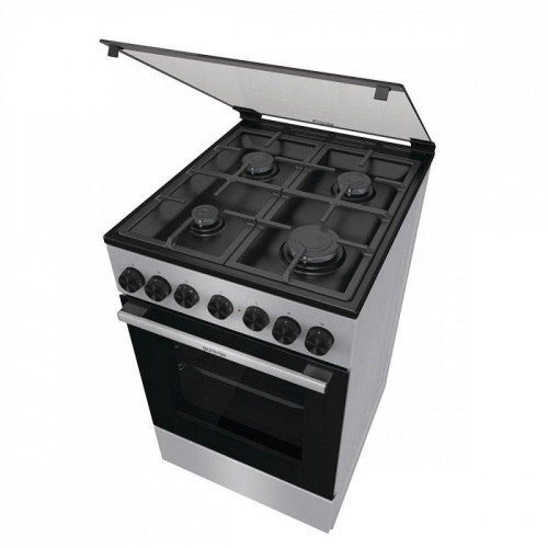 Плита Комбинированная Gorenje GK5B44SF серебристый (стеклянная крышка)