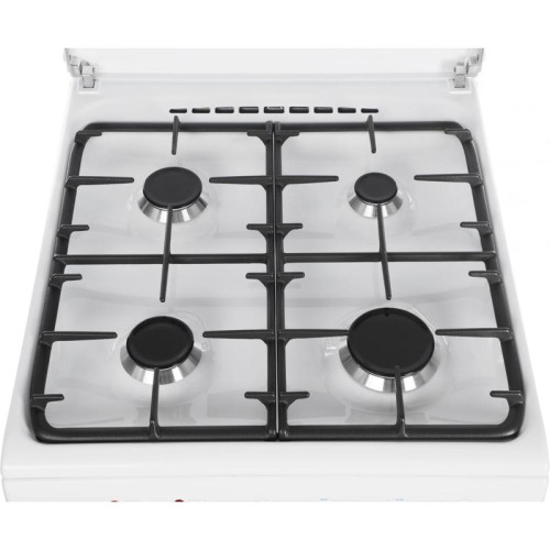 Плита Комбинированная Gefest ПГЭ 5102-03 0023 белый (металлическая крышка) реш.чугун