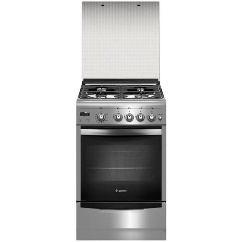 Плита Газовая Gefest ПГ 5100-03 0004 нержавеющая сталь (стеклянная крышка) реш.чугун
