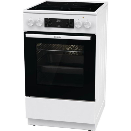 Плита Электрическая Gorenje GEC5C61WG белый стеклокерамика (без крышки)