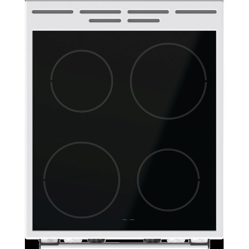 Плита Gorenje/ Плита Gorenje, полезный объем 70 л, эргономичные переключатели, сенсорный программатор IconLED, эмаль SilverMatte, очистка паром, индикатор остаточного тепла для каждой конфорки, дверца CompactDoor 2 стекла + 1 термослой, стеклокерамическая