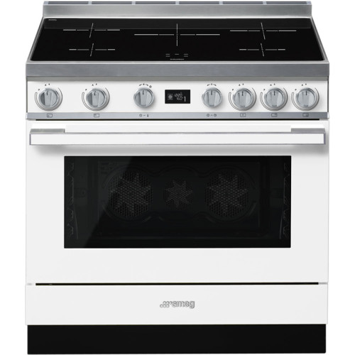 Варочные центры SMEG/ Portofino, Отдельностоящий варочный центр, 90*60 см, белый