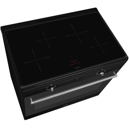 Варочный центр Smeg/ Варочный центр Smeg, Classica, серия Concerto, 90х60 см, индукционная варочная поверхность, электрическая духовка, 4 зоны нагрева, объем духовки 115 л, галогеновая подсветка, электромеханический контроль температуры, автоматическое оп