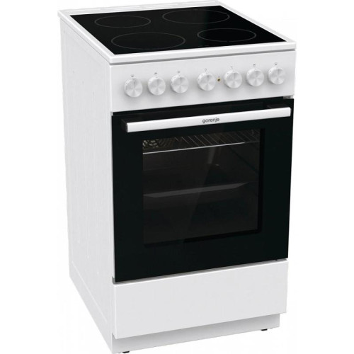 Плита Электрическая Gorenje GEC5B42WG белый стеклокерамика (без крышки)