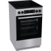 Плита Gorenje/ Плита Gorenje, полезный объем 70 л, эргономичные переключатели, сенсорный программатор IconLED, эмаль SilverMatte, очистка паром, индикатор остаточного тепла для каждой конфорки, телескопические направляющие, дверца CompactDoor 2 стекла + 1