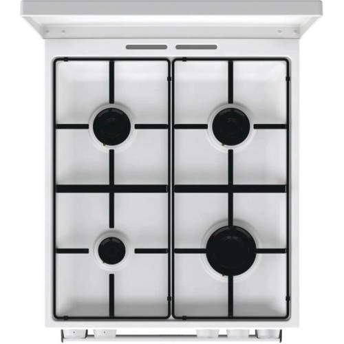 Плита Газовая Gorenje GG5A14WJ белый (металлическая крышка) реш.сталь Плита Газовая Gorenje GG5A14WJ белый (металлическая крышка) реш.сталь