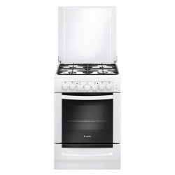 Плита Комбинированная Gefest ПГЭ 6102-02 белый (металлическая крышка) реш.чугун