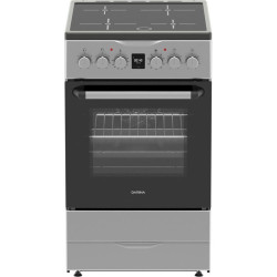 Плита Электрическая Darina PLS ECI 241 616 1S серебристый/черный стеклокерамика (без крышки)