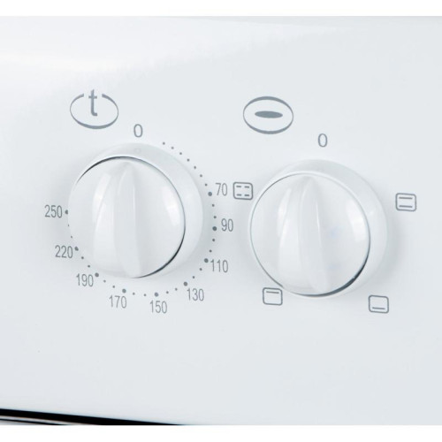 Плита Комбинированная Darina S KM 521 300 W белый/черный реш.сталь