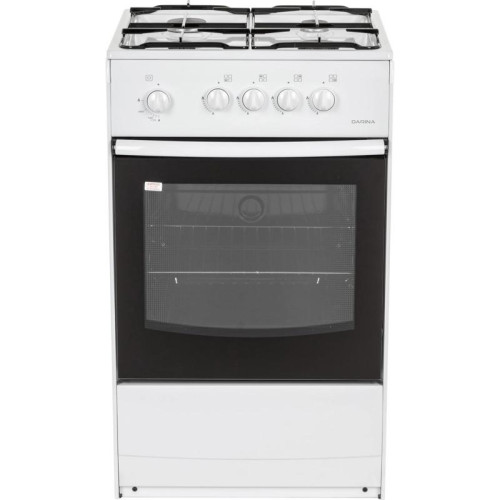 Плита Газовая Darina S GM 441 001 W белый/черный реш.сталь
