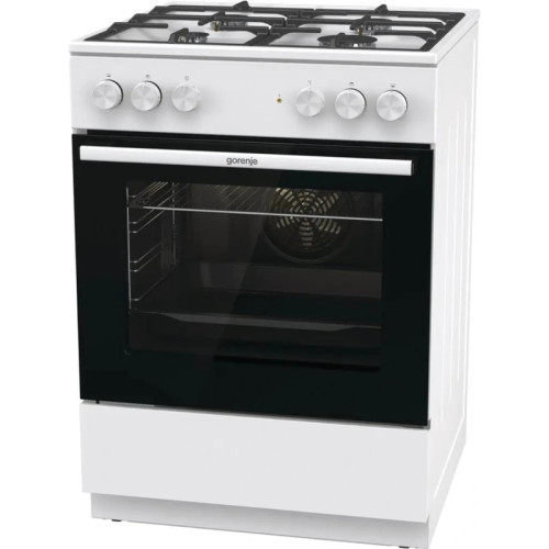 Плита Комбинированная Gorenje GK6A40WFFM белый (без крышки) реш.чугун
