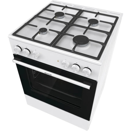 Плита Комбинированная Gorenje GK6A40WFFM белый (без крышки) реш.чугун