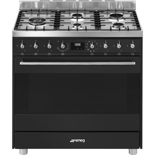 Плита SMEG/ Отдельностоящий варочный центр, 90х60 см, черный