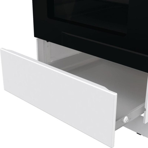 Плита Комбинированная Gorenje GK5A42WF-B белый (металлическая крышка) реш.чугун