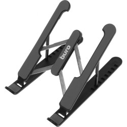 Подставка для ноутбука Buro BU-LS100 260x20x60мм 220г пластик ABS черный